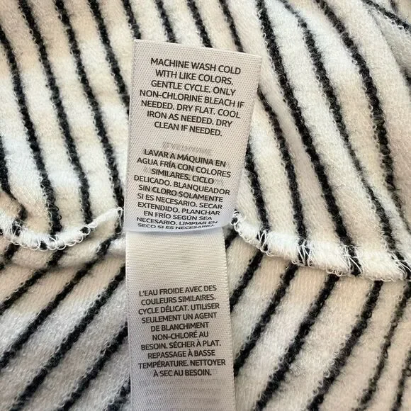 Daily Ritual Dress Women Size S Comfy Soft Stretch Tapered Wrist Striped - Picture 10 of 14